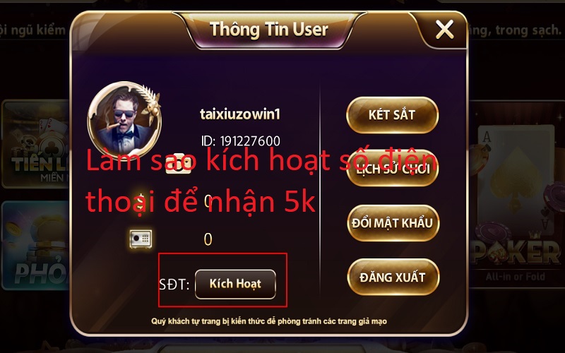 Kích hoạt số điện thoại Zowin